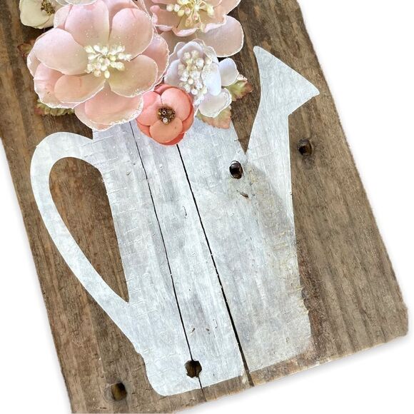 Wood Wall Hanging 3D Floral Bouquet - Picture 3 of 5